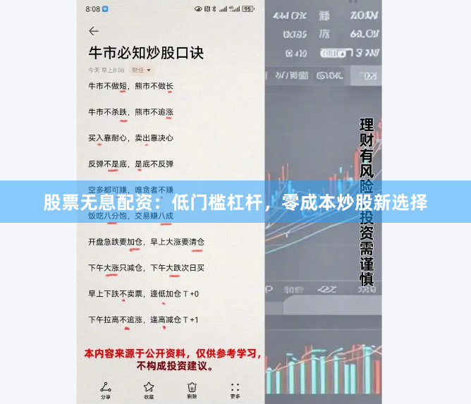 股票无息配资：低门槛杠杆，零成本炒股新选择